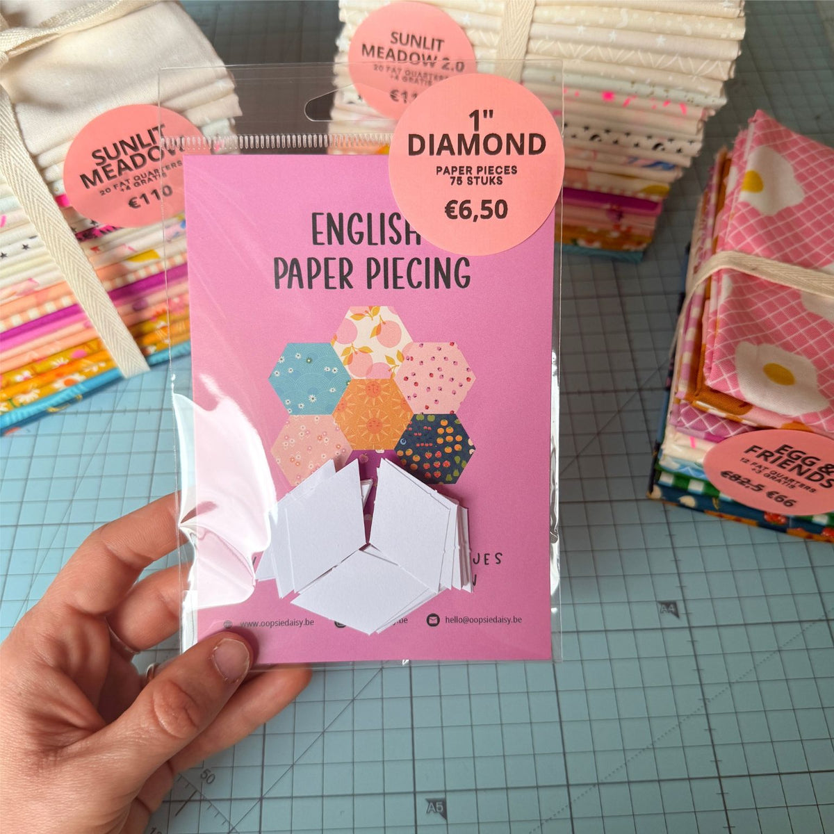 EPP Paper Pieces - Diamond 1 inch - 75 stuks