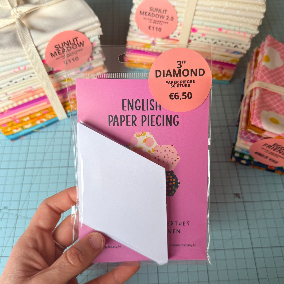 EPP Paper Pieces - Diamond 3 inch - 50 stuks
