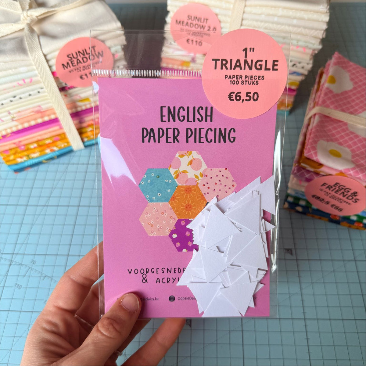 EPP Paper Pieces - Triangle 1 inch - 100 stuks