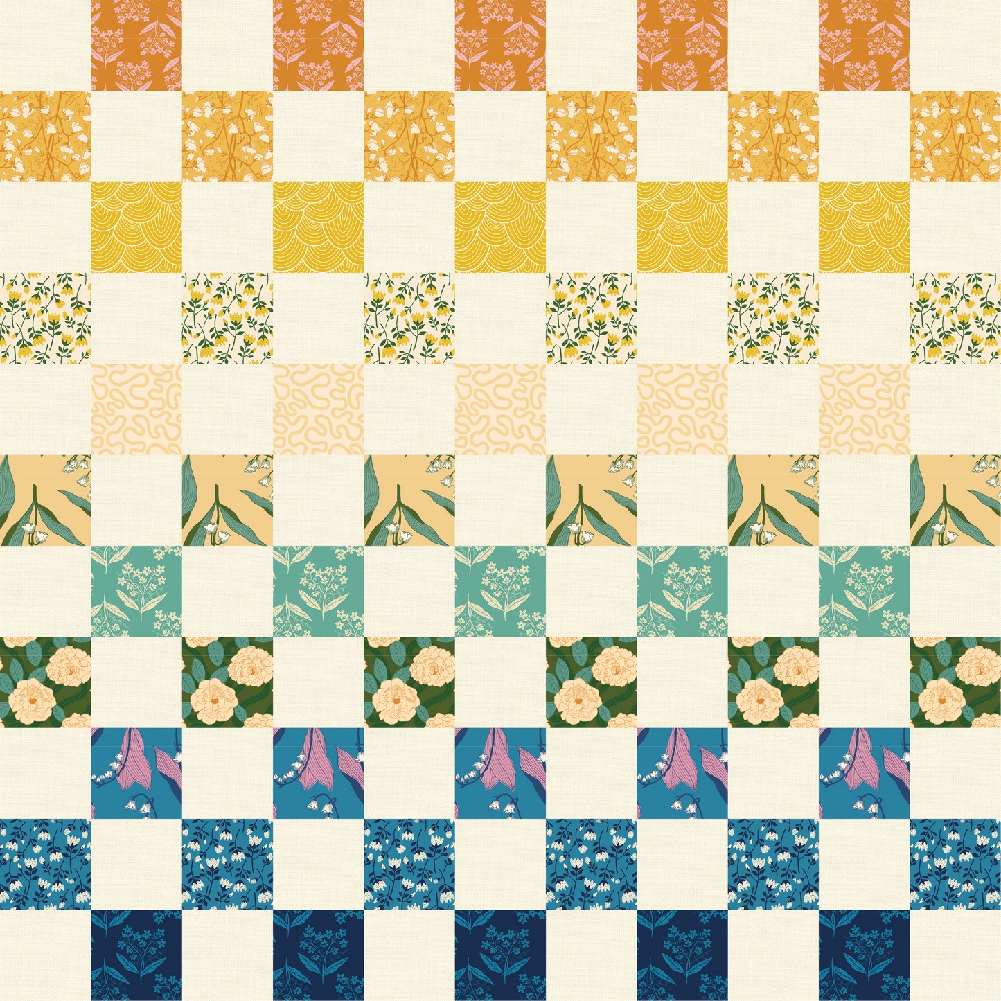 Autumn Bloom Quiltkit - Maak het voor mij