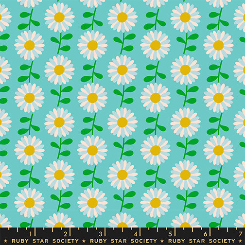 Flowerland - Field of Flowers Turquoise
