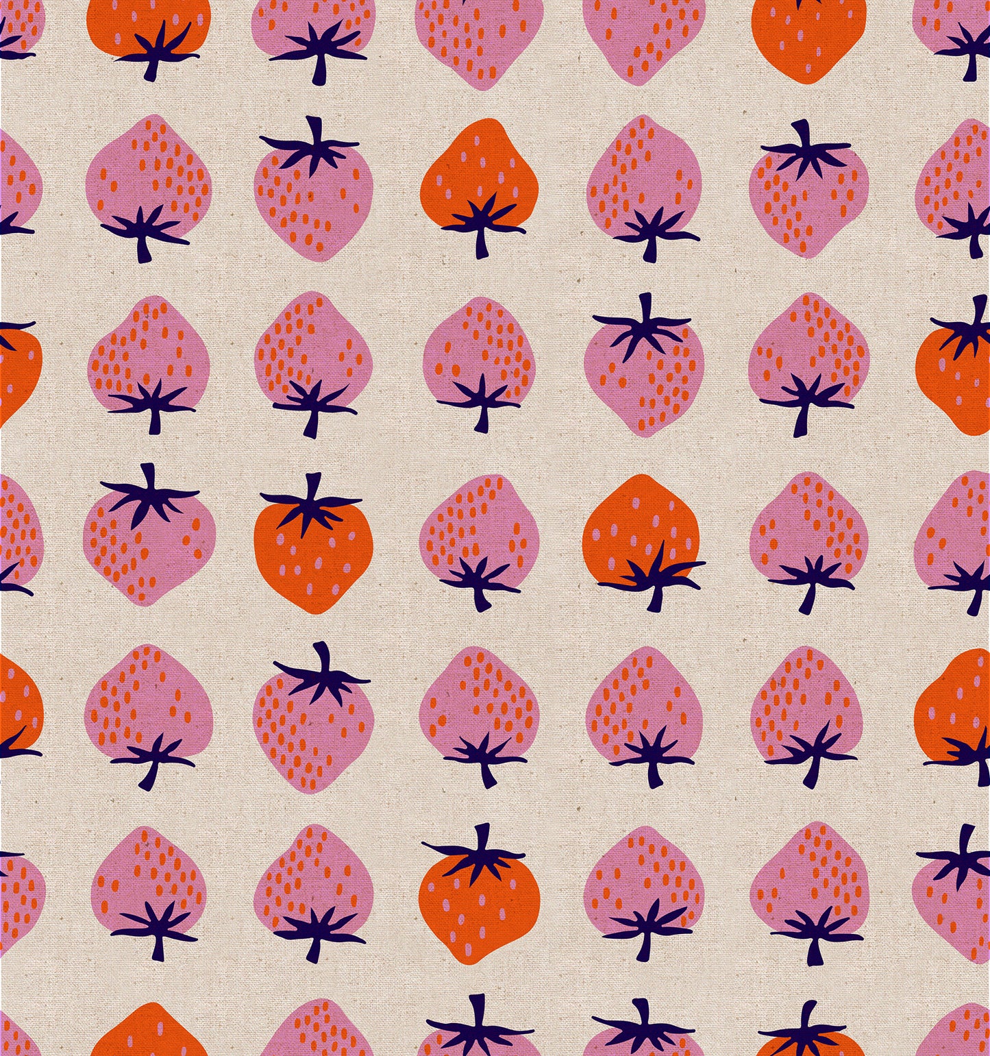 Strawberry - Canvas Natural