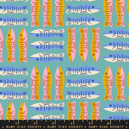Ooh Lucky Lucky - Sardines Turquoise