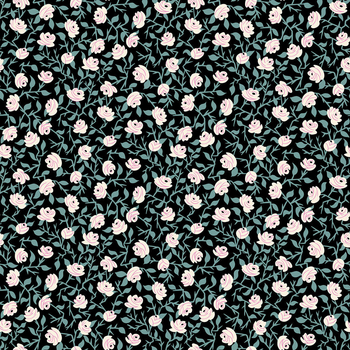 Tiny Frights - Brambling Rose Black