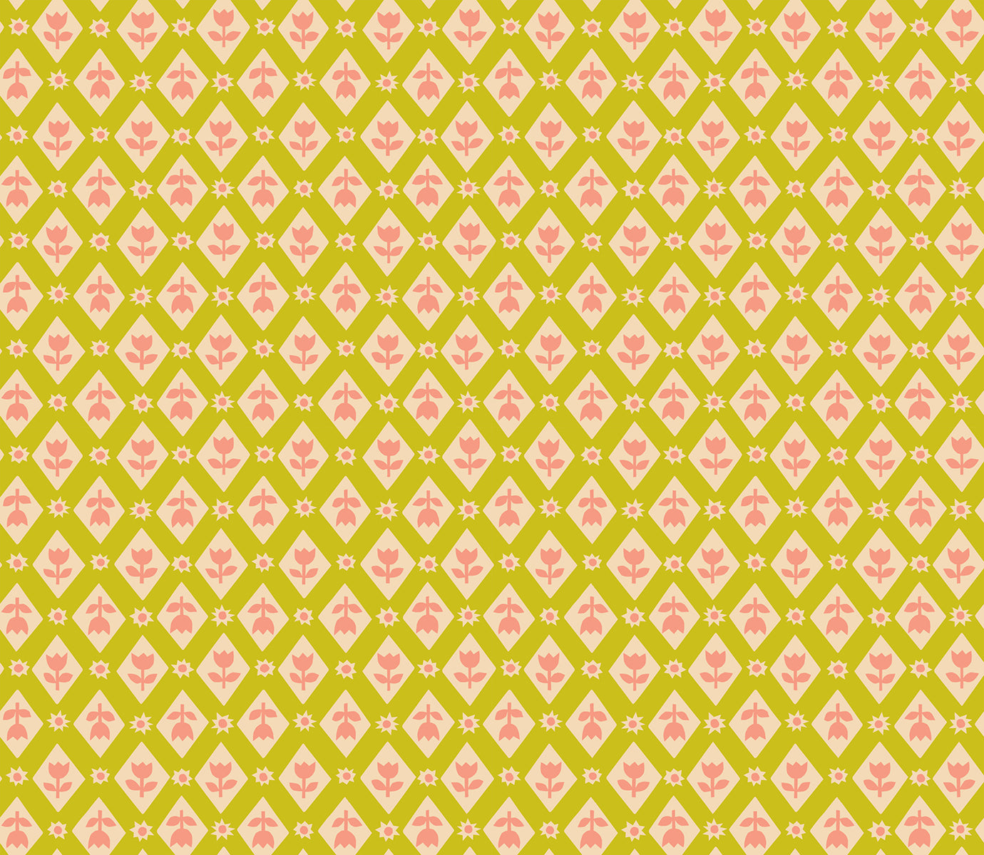 Favorite Flowers - Lattice Pistachio