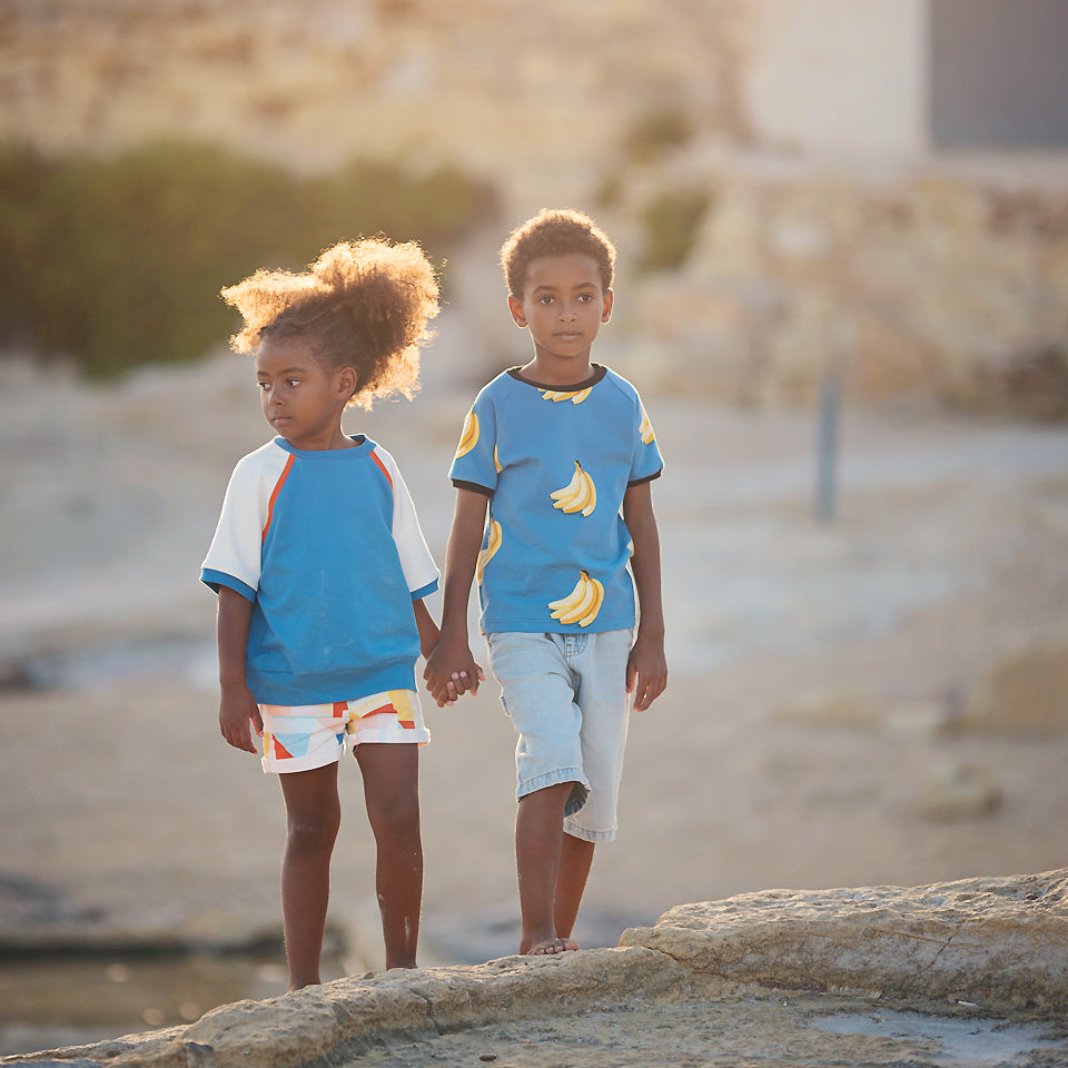 French Terry - Pacifische Kust Blauw