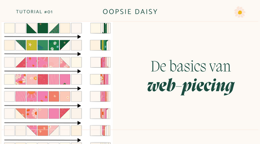 Web-piecing, een quilt techniek tutorial