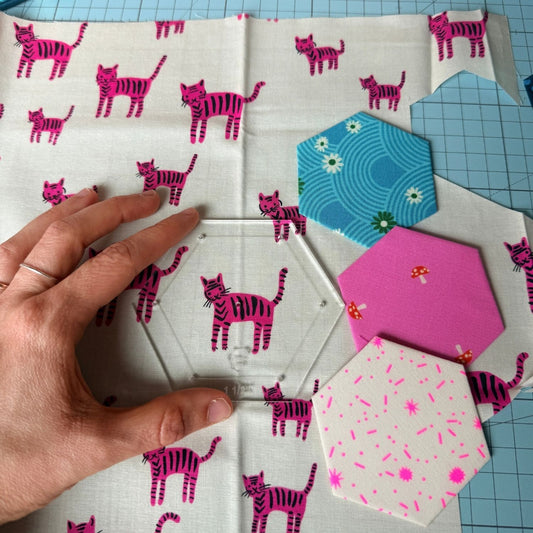 Acryl sjabloon EPP - Hexagon 1,5 inch