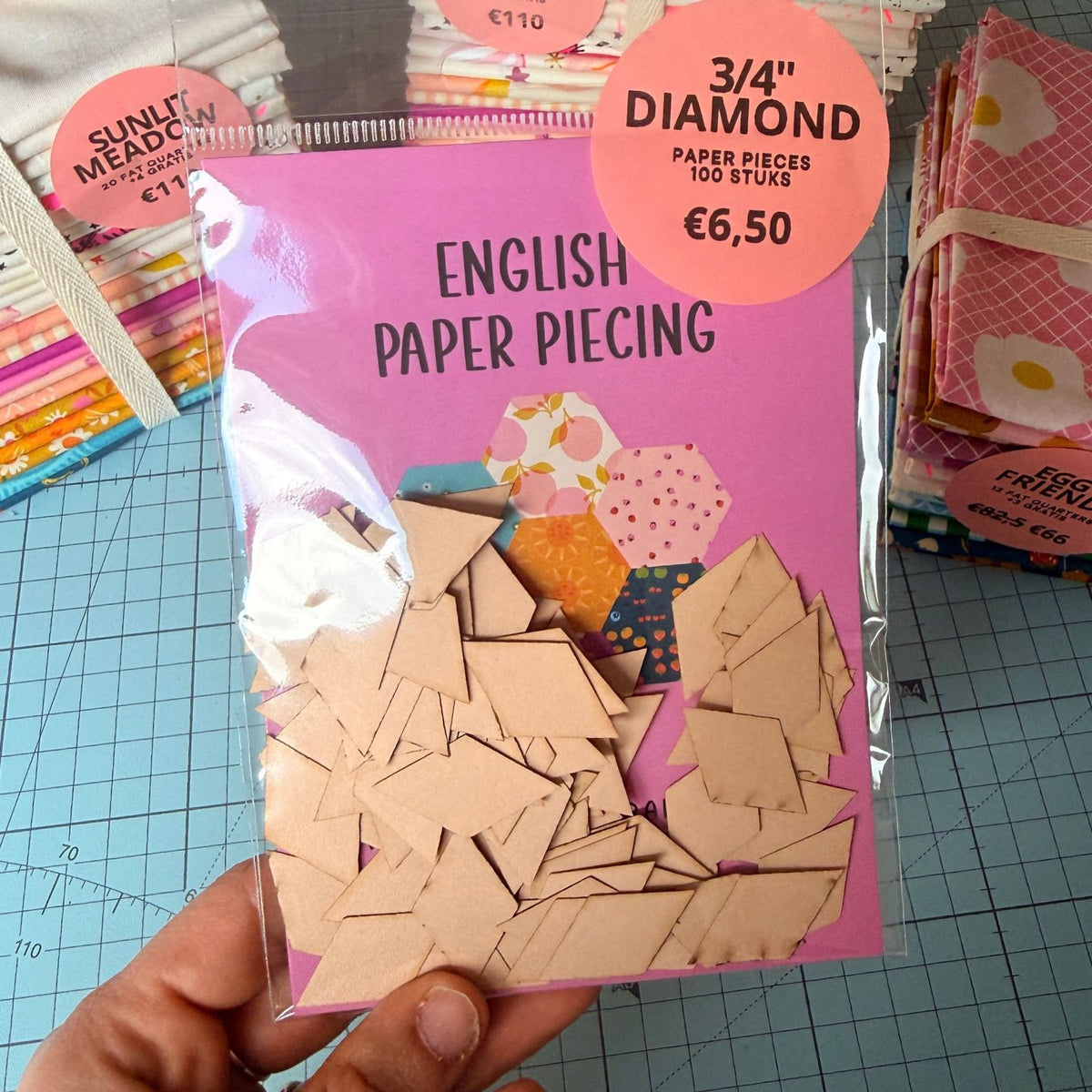 EPP Paper Pieces - Diamond 0,75 inch - 100 stuks