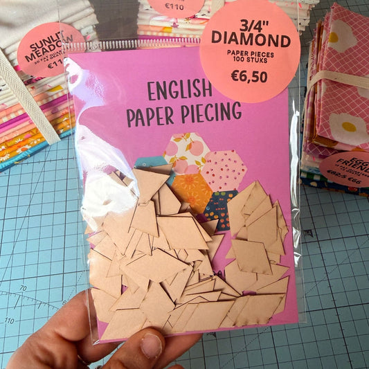 EPP Paper Pieces - Diamond 0,75 inch - 100 stuks