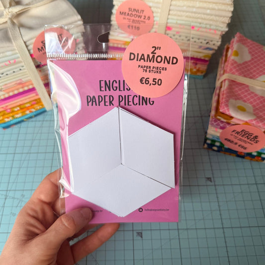 EPP Paper Pieces - Diamond 2 inch - 75 stuks