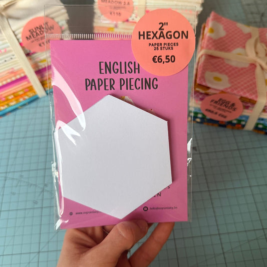 EPP Paper Pieces - Hexagon 2 inch - 25 stuks