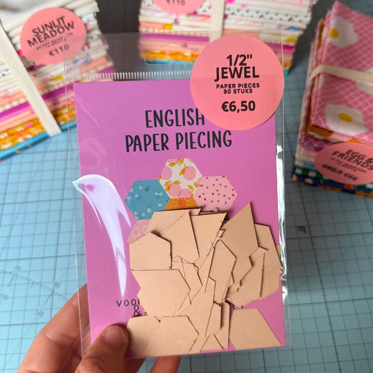 EPP Paper Pieces - Jewel 0,5 inch - 80 stuks