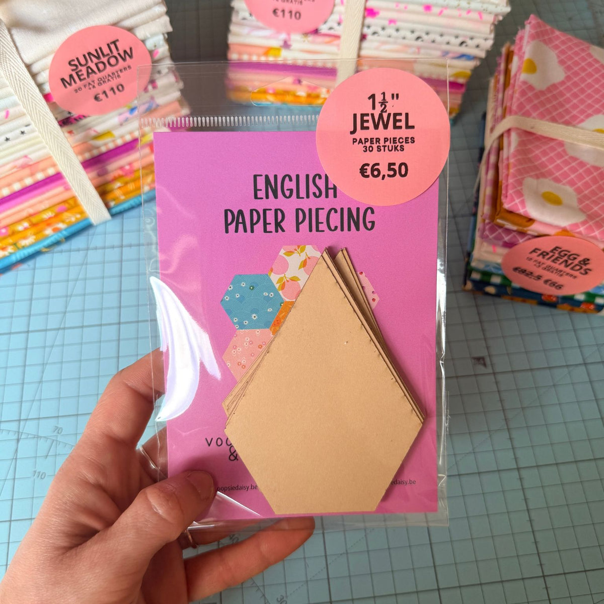EPP Paper Pieces - Jewel 1,5 inch - 30 stuks