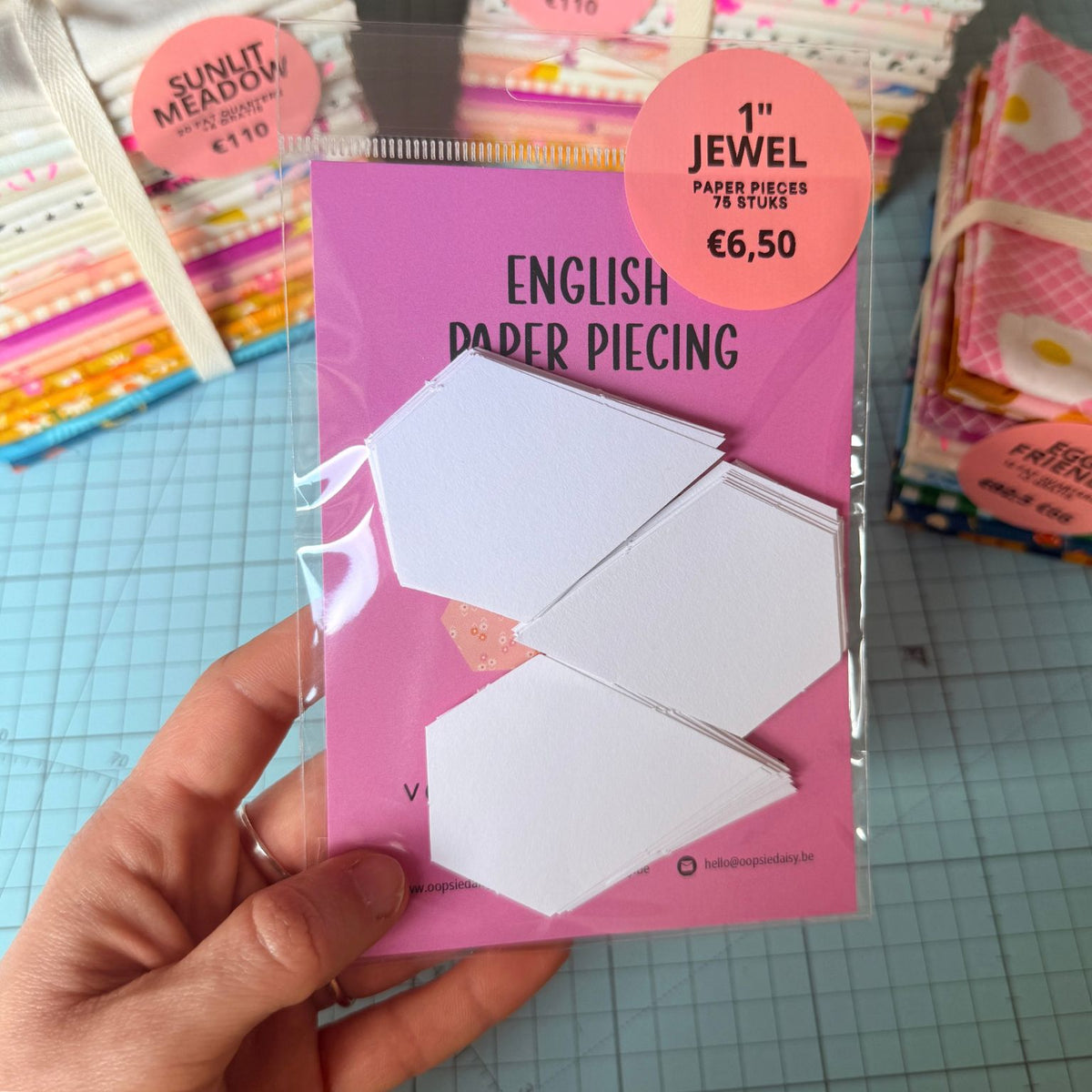 EPP Paper Pieces - Jewel 1 inch - 75 stuks