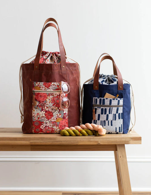Noodlehead Patterns - Firefly Tote in 2 maten