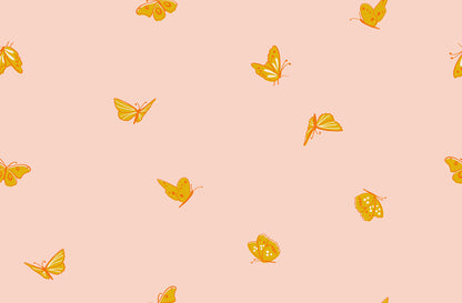 Flowerland - Butterflies Vintage Pink