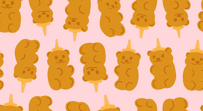 Egg and Friends - Honey Bears Cotton Candy Pink