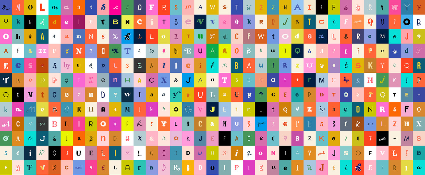 Selvedge Magic - Letters Multi
