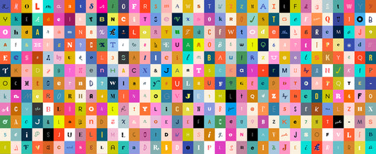 Selvedge Magic - Letters Multi